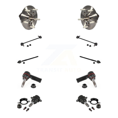 Bearing Lower Ball Joint Outer Inner Tie Rod & Link Front Kit (10Pc) For Ford HD
