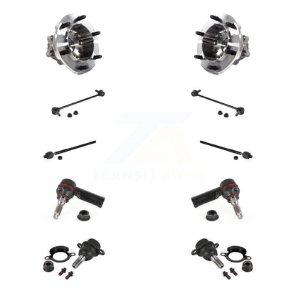 Bearing Lower Ball Joint Outer Inner Tie Rod & Link Front Kit (10Pc) For Ford HD