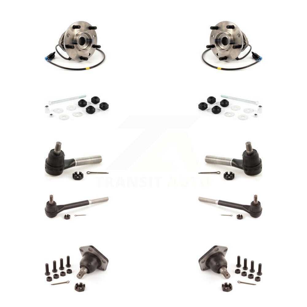 Bearing Lower Ball Joint Outer Inner Tie Rod Link Front Kit (10Pc) For Chevrolet