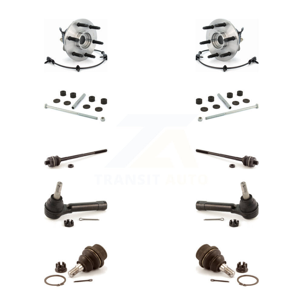 Bearing Lower Ball Joint Outer Inner Tie Rod Link Front Kit (10Pc) For Chevrolet