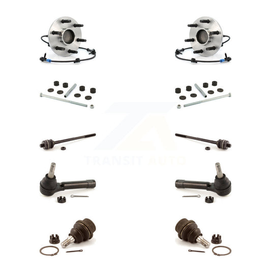 Bearing Lower Ball Joint Outer Inner Tie Rod Link Front Kit (10Pc) For Chevrolet