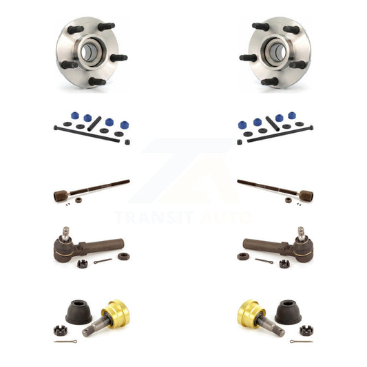 Hub Bearing Lower Ball Joint Outer Inner Tie Rod Link Front Kit For Ford Mustang