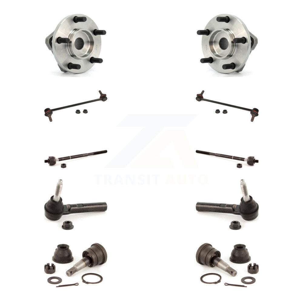 Bearing Lower Ball Joint Outer Inner Tie Rod & Link Front Kit (10Pc) For Dodge