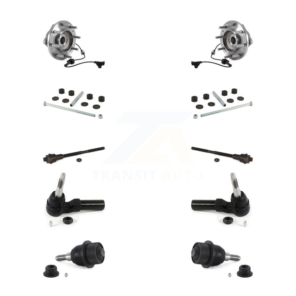 Bearing Lower Ball Joint Outer Inner Tie Rod Link Front Kit (10Pc) For GMC 3500