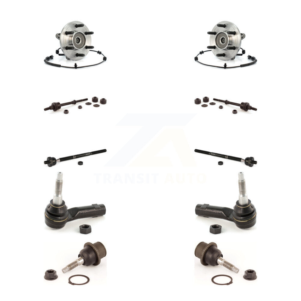 Bearing Lower Ball Joint Outer Inner Tie Rod Link Front Kit (10Pc) For Ford Mark