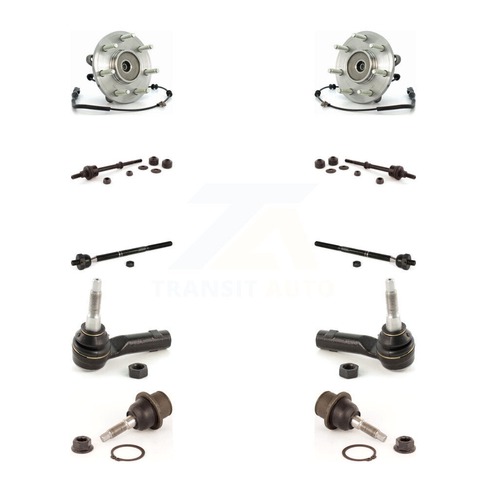 Bearing Lower Ball Joint Outer Inner Tie Rod Link Front Kit (10Pc) For Ford Mark
