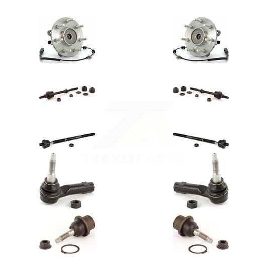 Bearing Lower Ball Joint Outer Inner Tie Rod Link Front Kit (10Pc) For Ford Mark