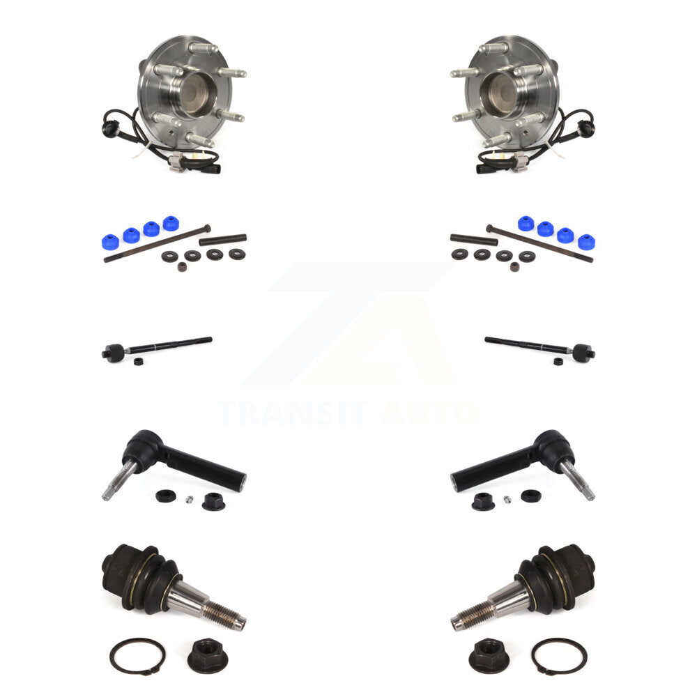 Bearing Lower Ball Joint Outer Inner Tie Rod Link Front Kit (10Pc) For GMC 1500