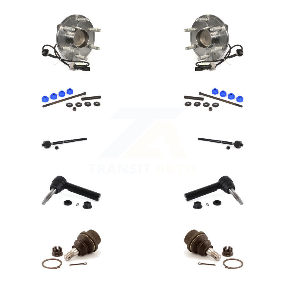 Bearing Lower Ball Joint Outer Inner Tie Rod Link Front Kit (10Pc) For GMC 1500
