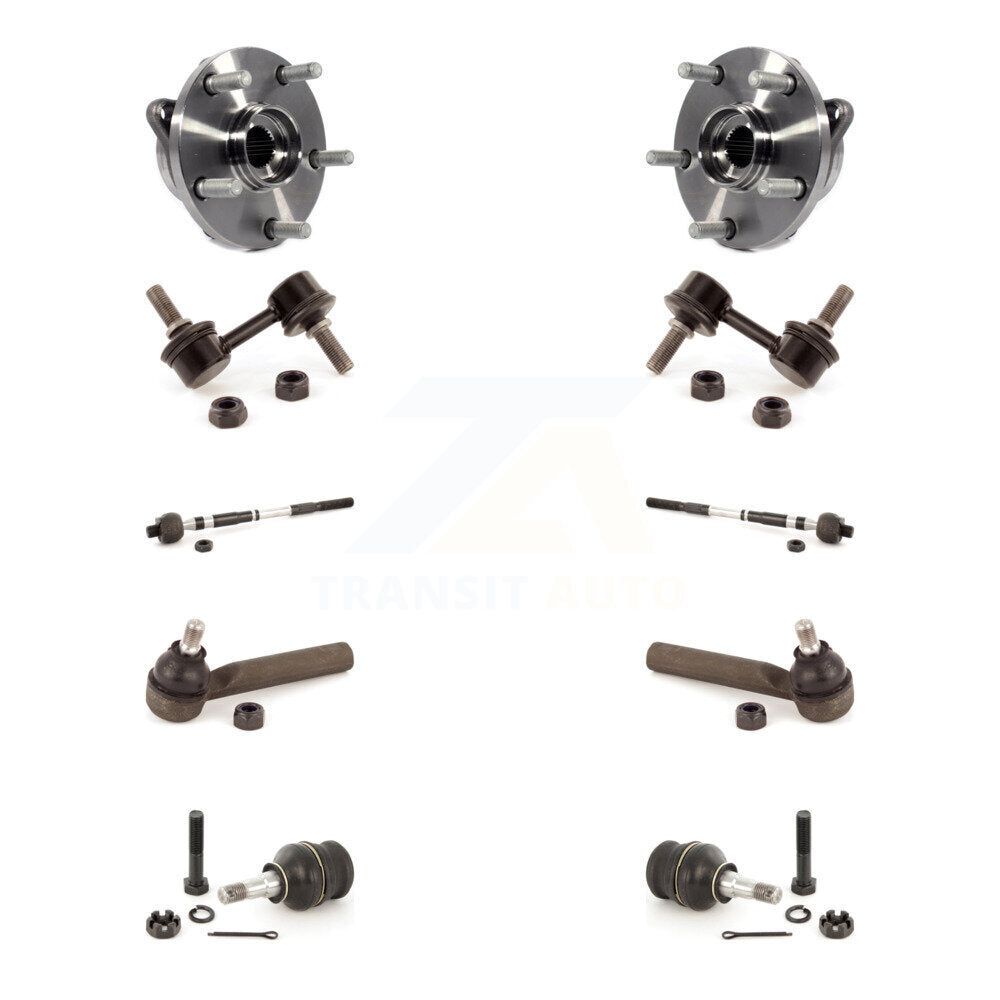 Bearing Lower Ball Joint Outer Inner Tie Rod & Link Front Kit For Subaru Impreza