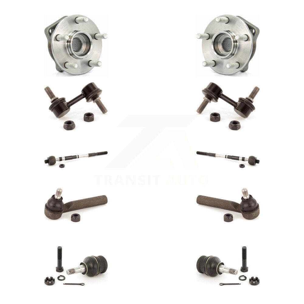 Bearing Lower Ball Joint Outer Inner Tie Rod & Link Front Kit For Subaru Impreza