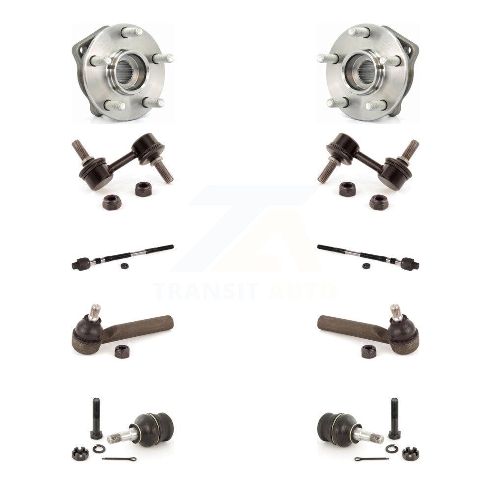 Bearing Lower Ball Joint Outer Inner Tie Rod & Link Front Kit (10Pc) For Subaru