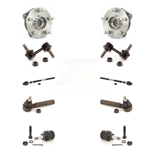 Bearing Lower Ball Joint Outer Inner Tie Rod & Link Front Kit (10Pc) For Subaru