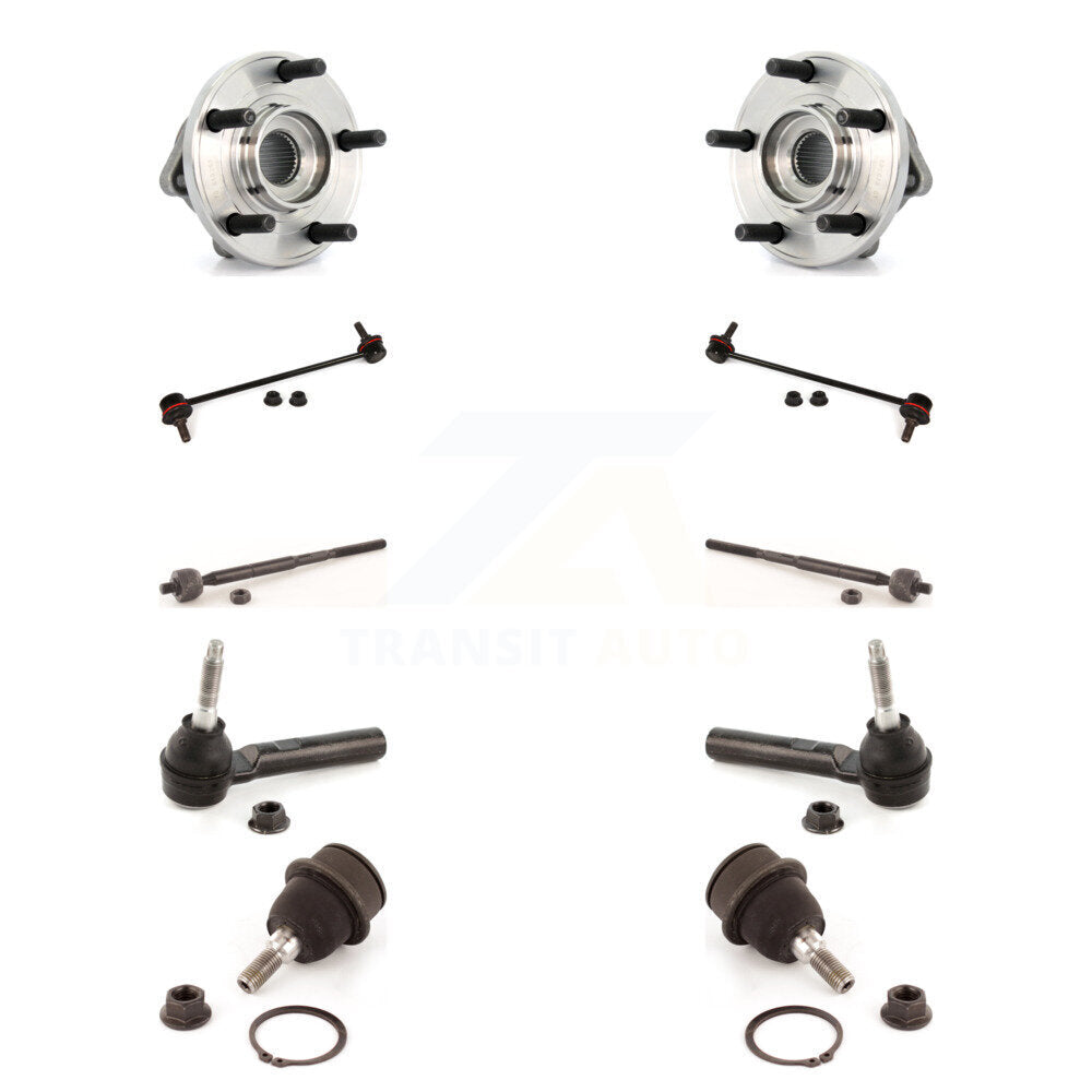 Bearing Lower Ball Joint Outer Inner Tie Rod Link Front Kit (10Pc) For Chrysler