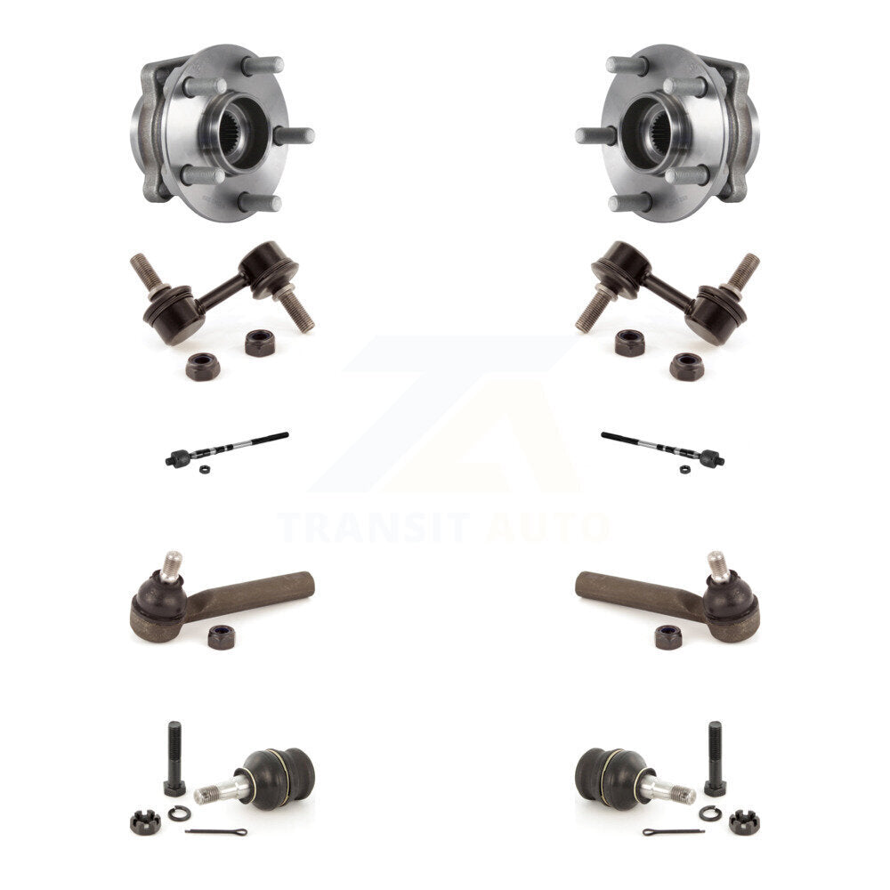 Bearing Lower Ball Joint Outer Inner Tie Rod & Link Front Kit For Subaru Impreza