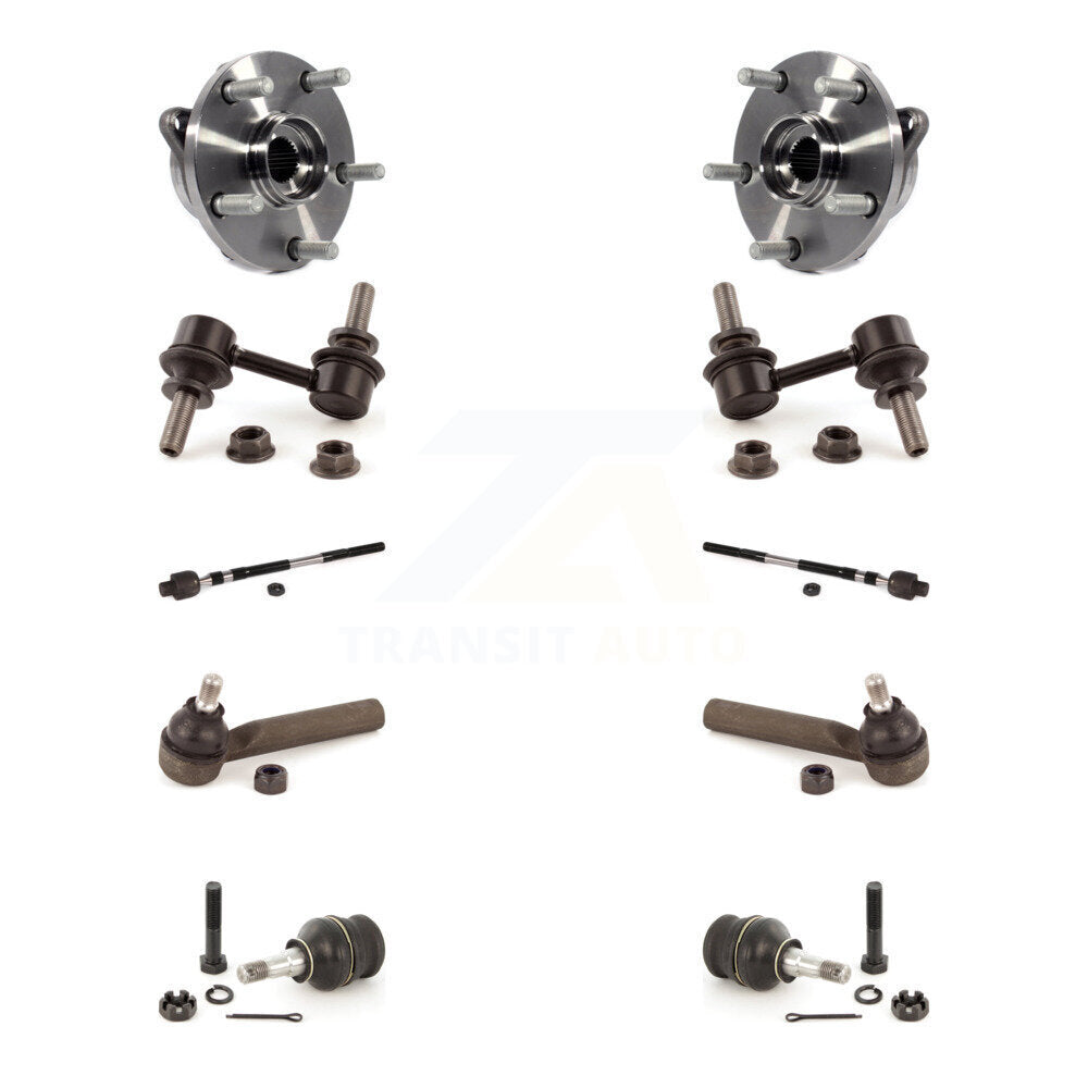 Bearing Lower Ball Joint Outer Inner Tie Rod & Link Front Kit For Subaru WRX STI