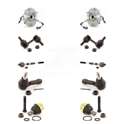 Hub Bearing Lower Ball Joint Outer Inner Tie Rod End Sway Bar Link Front Kit For