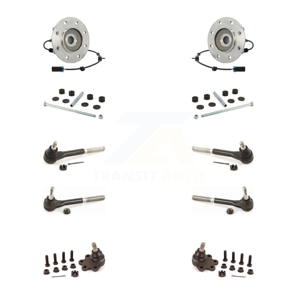 Bearing Lower Ball Joint Outer Inner Tie Rod Link Front Kit (10Pc) For K2500 GMC
