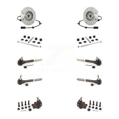 Bearing Lower Ball Joint Outer Inner Tie Rod Link Front Kit (10Pc) For K2500 GMC