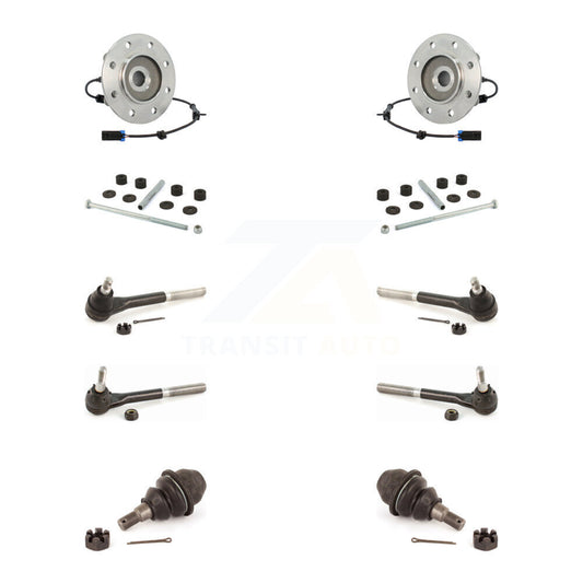 Bearing Lower Ball Joint Outer Inner Tie Rod Link Front Kit (10Pc) For K3500 GMC
