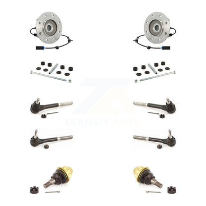 Bearing Lower Ball Joint Outer Inner Tie Rod Link Front Kit (10Pc) For K3500 GMC