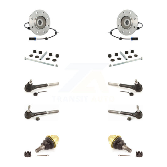 Bearing Lower Ball Joint Outer Inner Tie Rod Link Front Kit (10Pc) For K3500 GMC