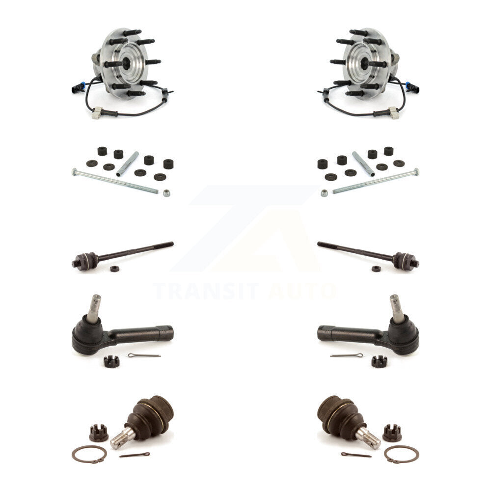Bearing Lower Ball Joint Outer Inner Tie Rod Link Front Kit (10Pc) For Chevrolet