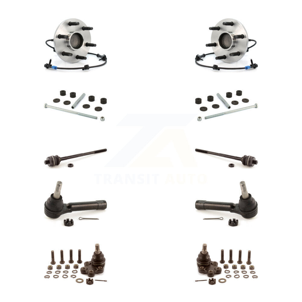 Bearing Lower Ball Joint Outer Inner Tie Rod Link Front Kit (10Pc) For Chevrolet