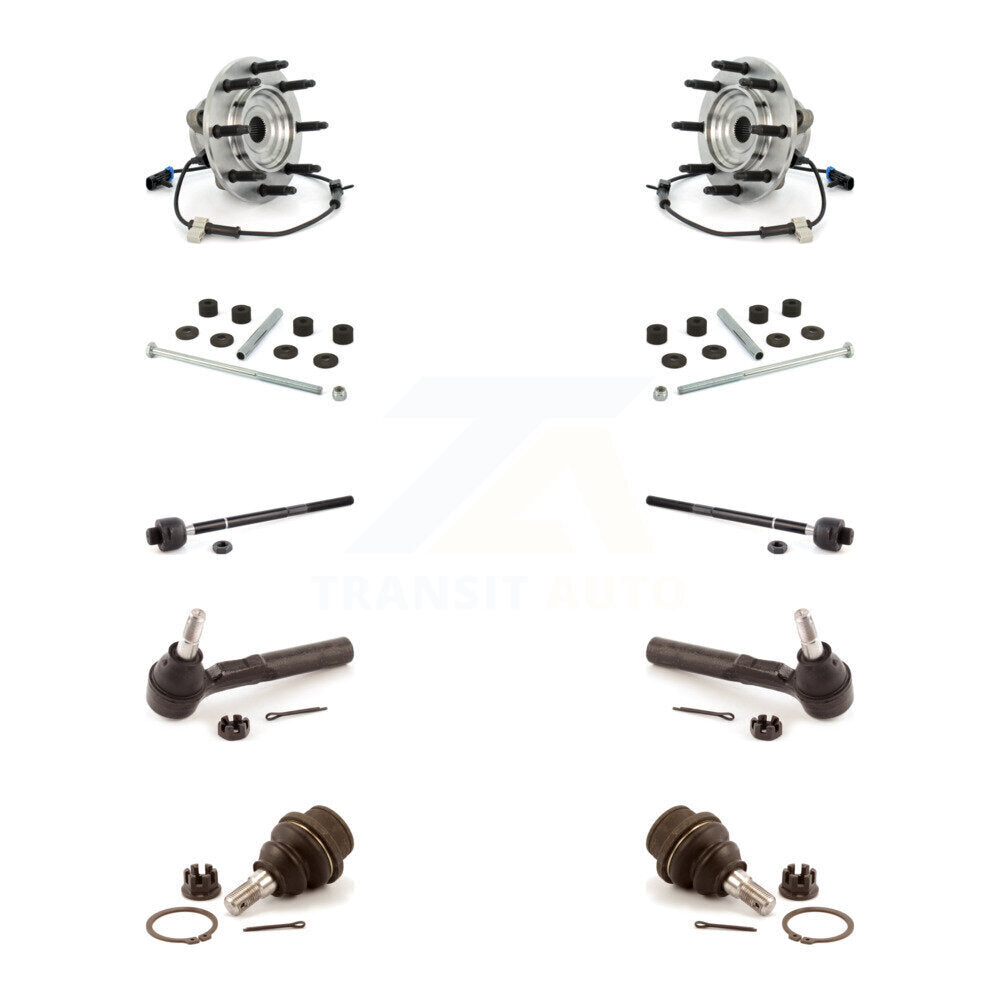 Bearing Lower Ball Joint Outer Inner Tie Rod Link Front Kit (10Pc) For Chevrolet