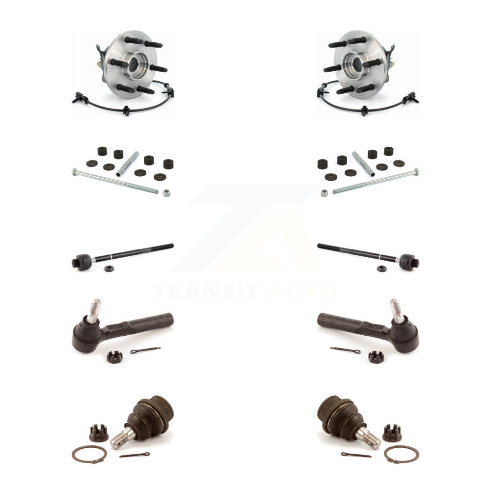 Bearing Lower Ball Joint Outer Inner Tie Rod Link Front Kit (10Pc) For Chevrolet