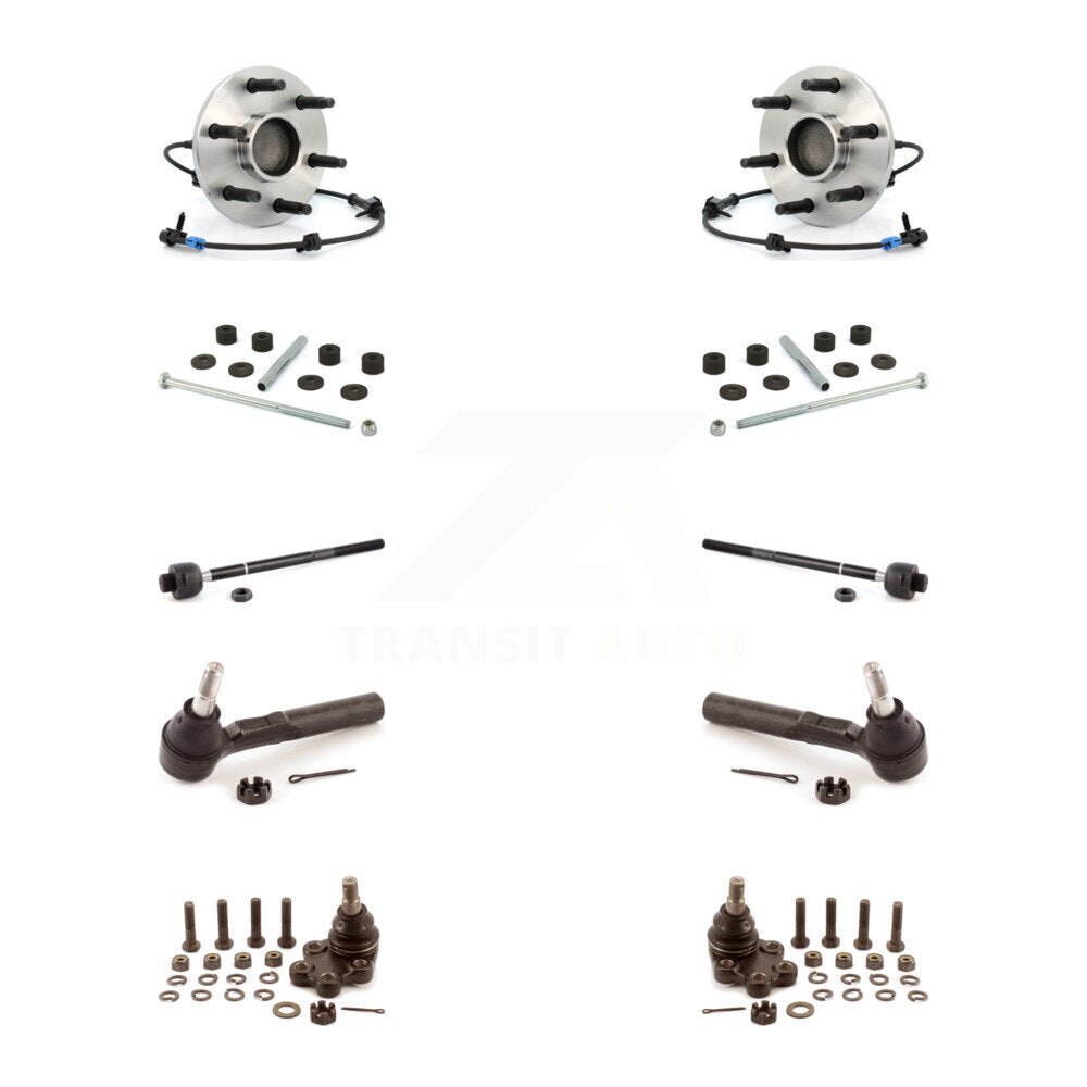 Bearing Lower Ball Joint Outer Inner Tie Rod Link Front Kit (10Pc) For Chevrolet