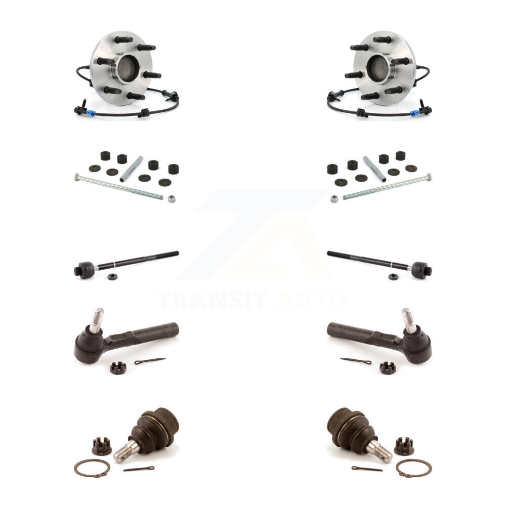 Bearing Lower Ball Joint Outer Inner Tie Rod Link Front Kit (10Pc) For Chevrolet
