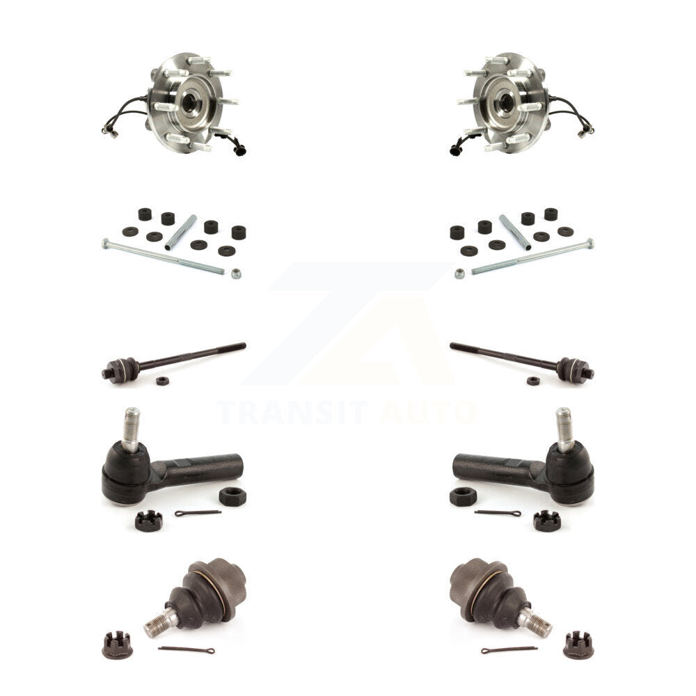 Bearing Lower Ball Joint Outer Inner Tie Rod Link Front Kit (10Pc) For GMC 2500