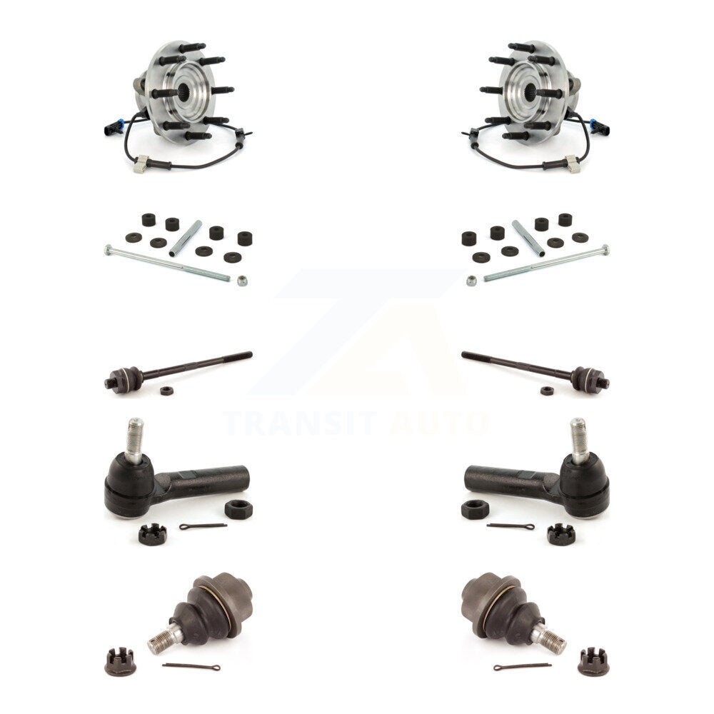 Bearing Lower Ball Joint Outer Inner Tie Rod Link Front Kit (10Pc) For GMC 2500