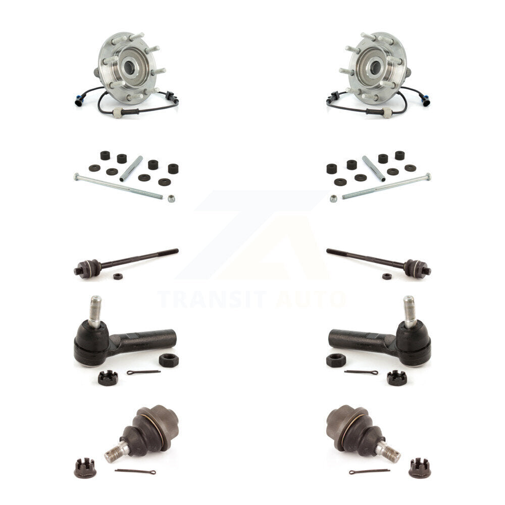 Bearing Lower Ball Joint Outer Inner Tie Rod Link Front Kit (10Pc) For Chevrolet