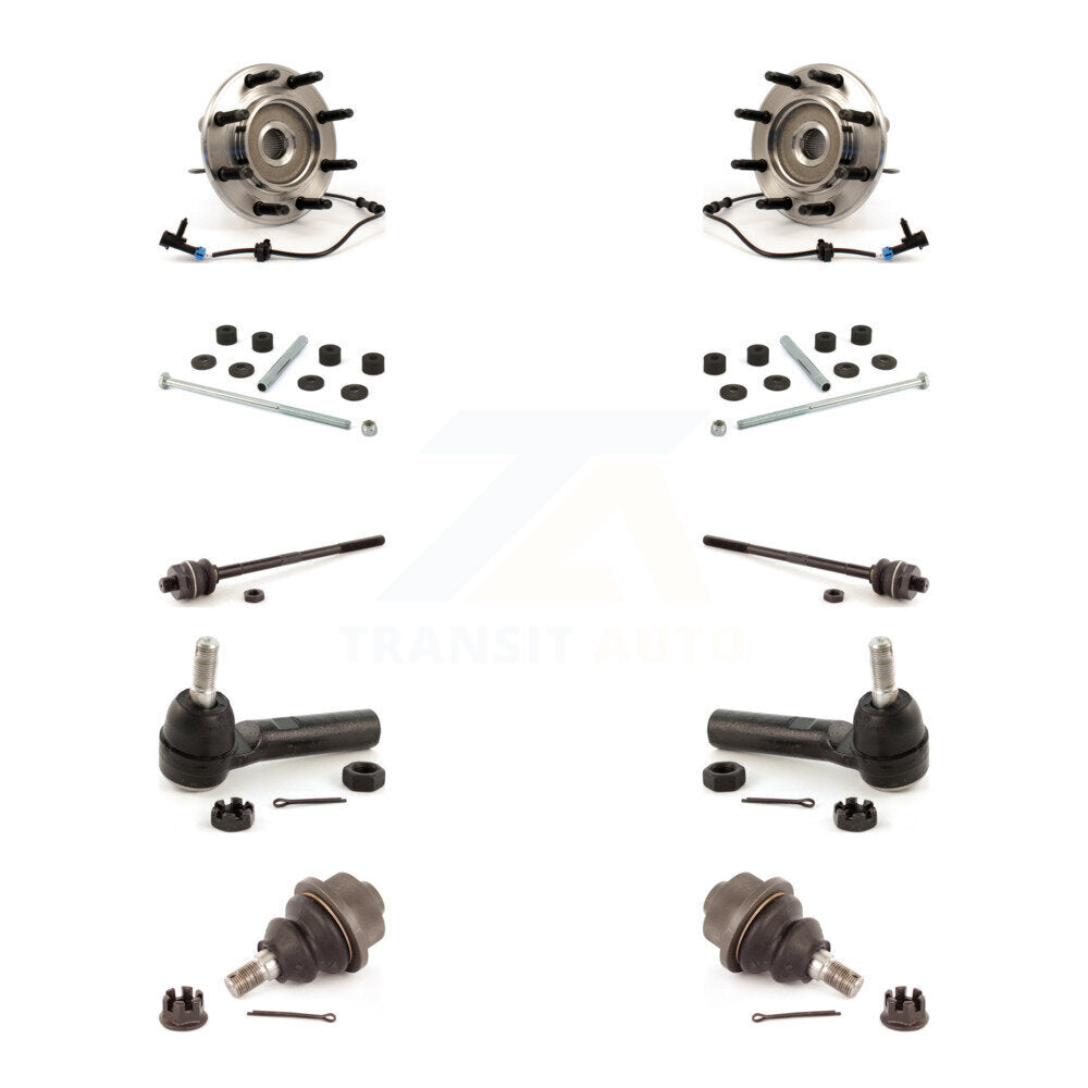 Bearing Lower Ball Joint Outer Inner Tie Rod Link Front Kit (10Pc) For Chevrolet