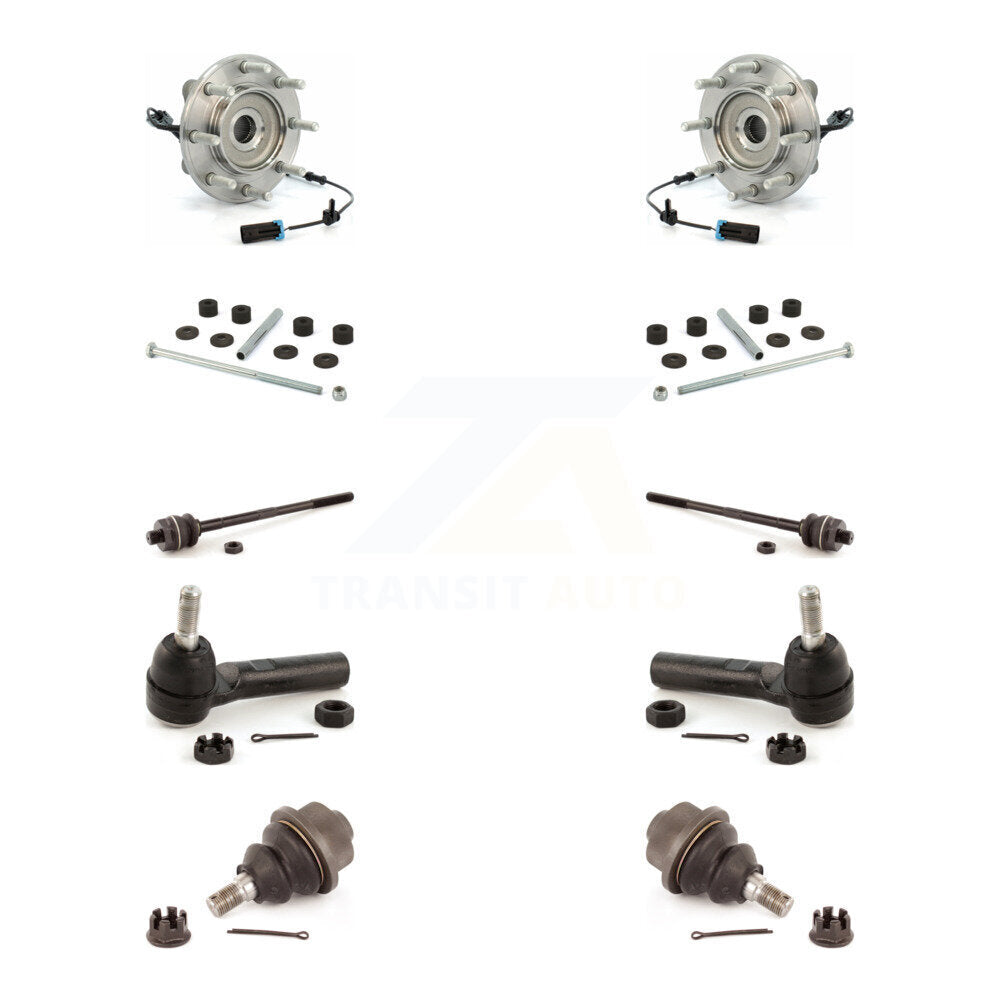 Bearing Lower Ball Joint Outer Inner Tie Rod Link Front Kit (10Pc) For GMC 3500