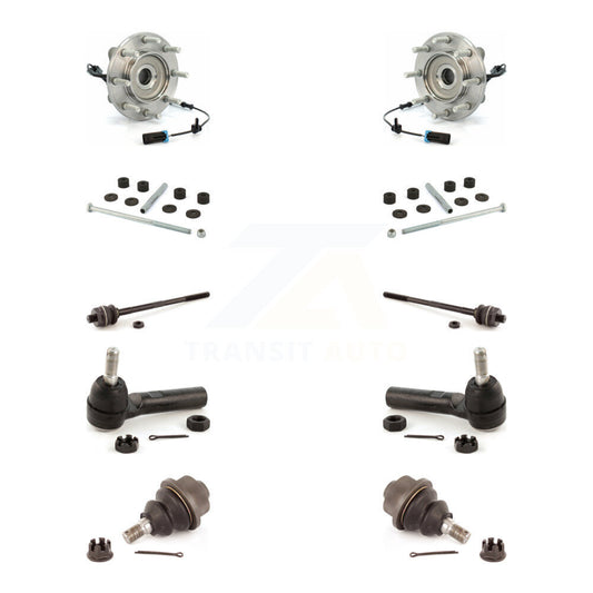 Bearing Lower Ball Joint Outer Inner Tie Rod Link Front Kit (10Pc) For GMC 3500