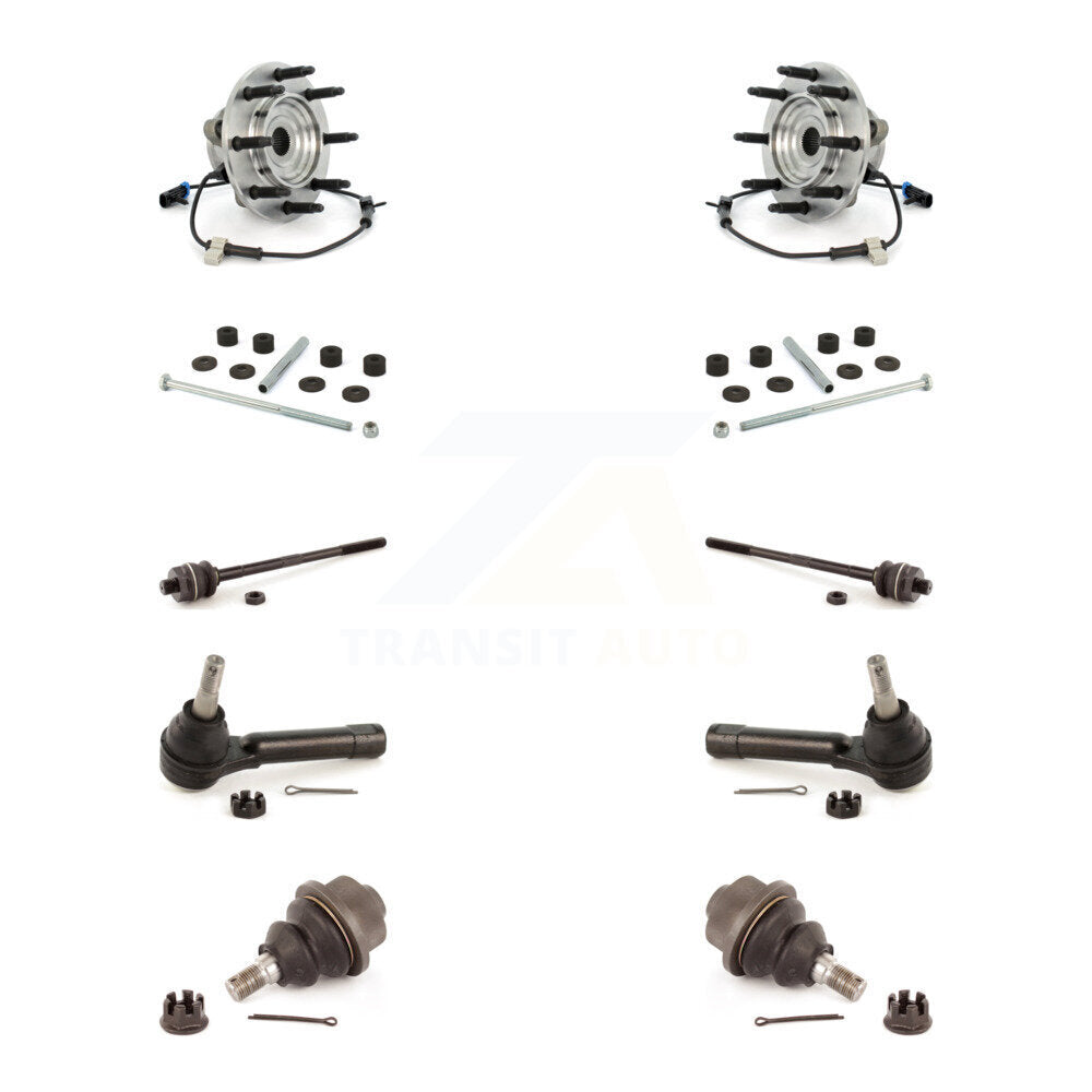 Bearing Lower Ball Joint Outer Inner Tie Rod Link Front Kit (10Pc) For Chevrolet