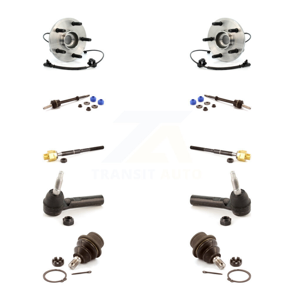 Bearing Lower Ball Joint Outer Inner Tie Rod & Link Front Kit (10Pc) For Dakota