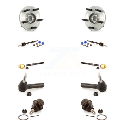 Hub Bearing Lower Ball Joint Outer Inner Tie Rod Link Front Kit (10Pc) For Dodge