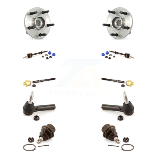 Hub Bearing Lower Ball Joint Outer Inner Tie Rod Link Front Kit (10Pc) For Dodge
