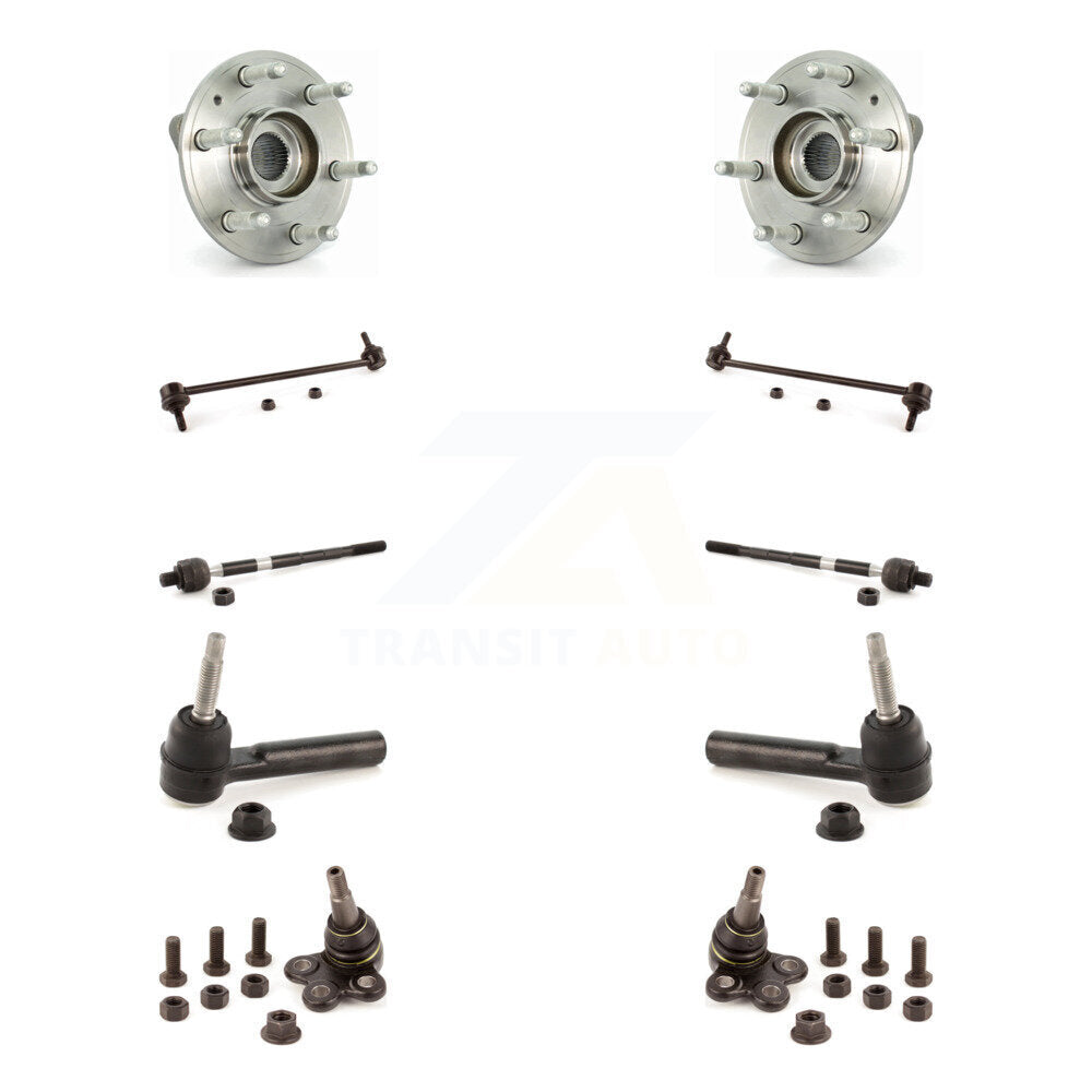 Bearing Lower Ball Joint Outer Inner Tie Rod Link Front Kit (10Pc) For GMC Buick