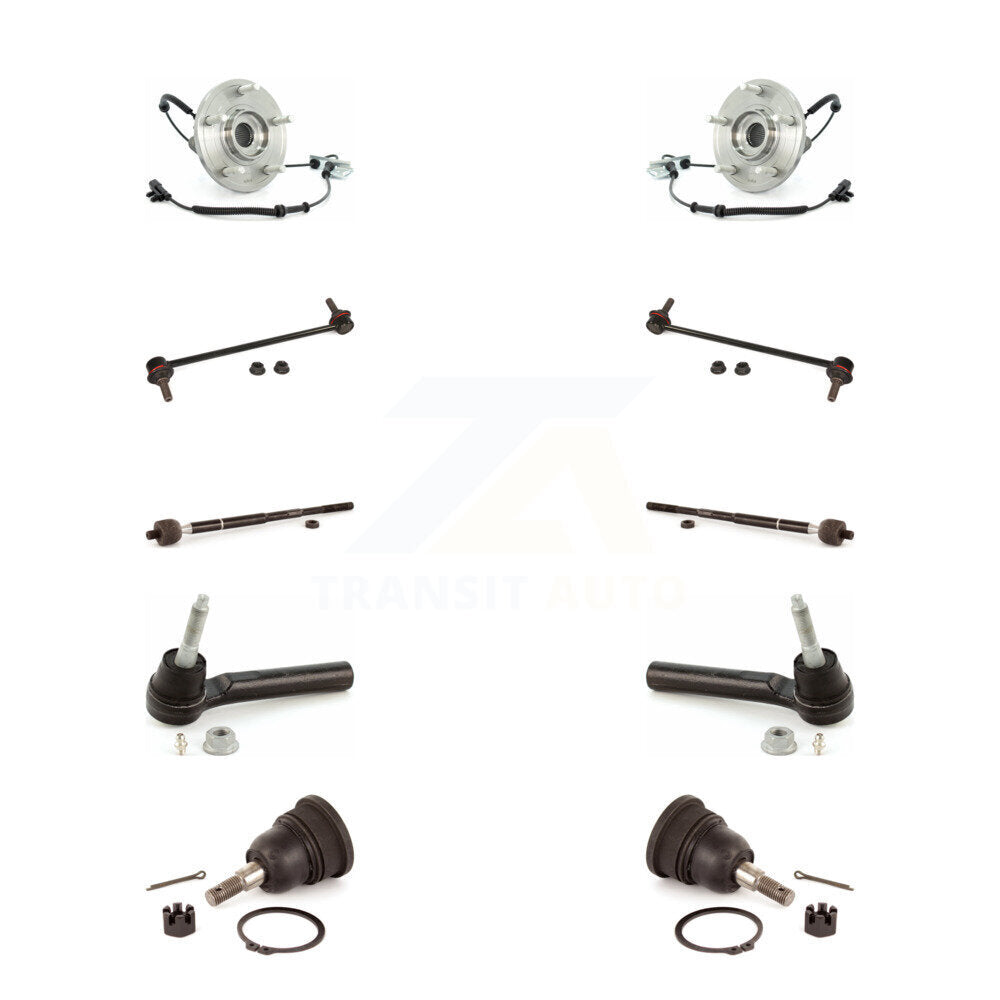 Bearing Lower Ball Joint Outer Inner Tie Rod & Link Front Kit (10Pc) For Dodge
