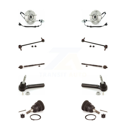 Bearing Lower Ball Joint Outer Inner Tie Rod & Link Front Kit (10Pc) For Dodge