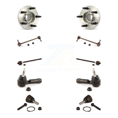 Hub Bearing Lower Ball Joint Outer Inner Tie Rod Link Front Kit For Ford Mustang
