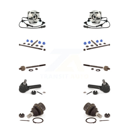 Bearing Lower Ball Joint Outer Inner Tie Rod Link Front Kit (10Pc) For Ford Trac