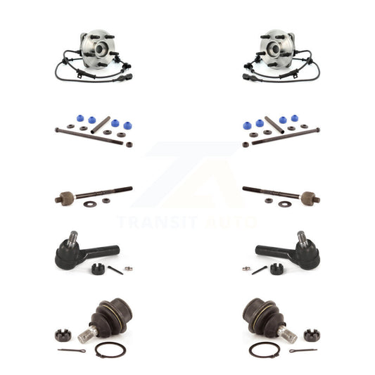 Bearing Lower Ball Joint Outer Inner Tie Rod Link Front Kit (10Pc) For Ford Trac