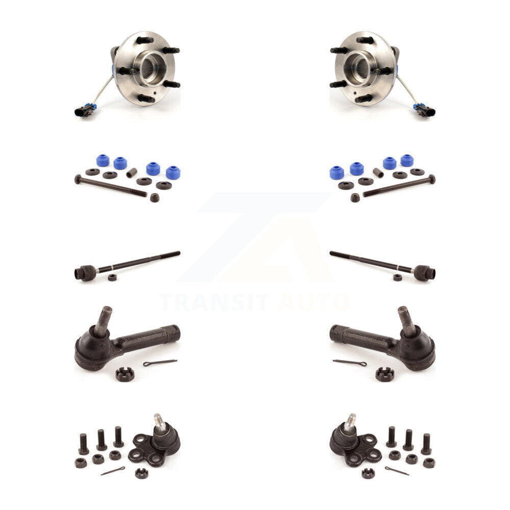 Bearing Lower Ball Joint Outer Inner Tie Rod Link Front Kit (10Pc) For Chevrolet