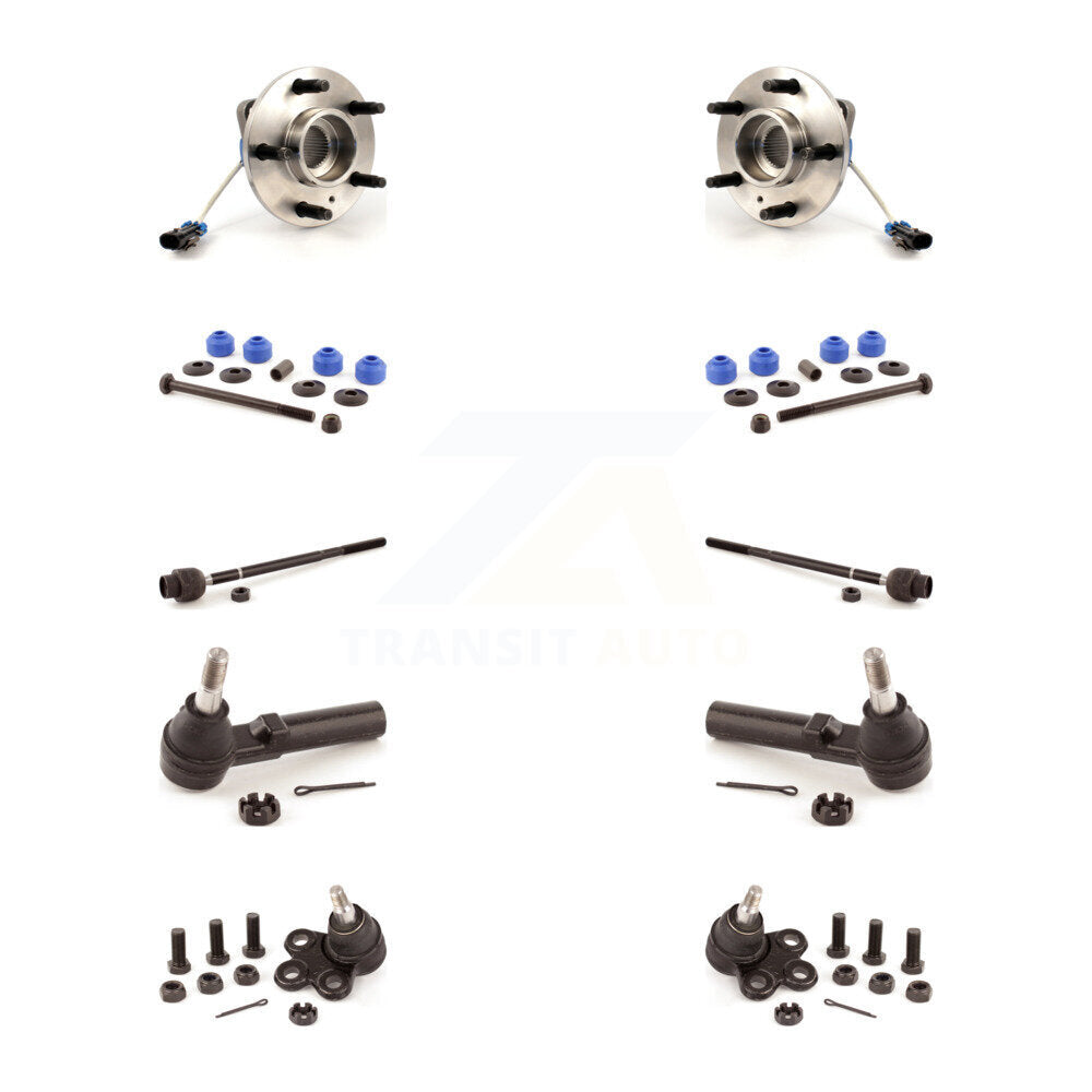 Bearing Lower Ball Joint Outer Inner Tie Rod Link Front Kit (10Pc) For Chevrolet